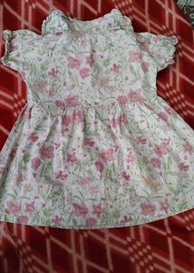 Adorable Floral Print Baby Dress