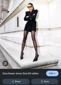 Chic Black Blazer Dress