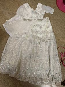 Elegant White Lehenga Choli Set