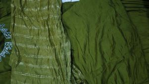 handwork green colour suit sets