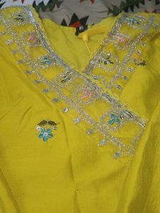 Embellished lime green Kurta, SIZE=XXL