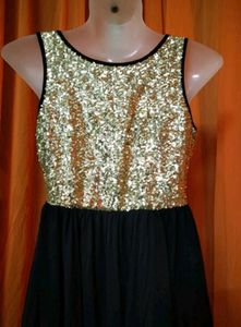 Black And Golden Dress
