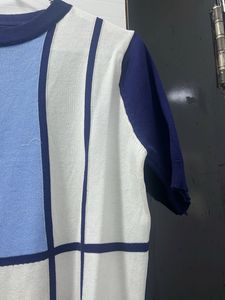 Colorblock Short Sleeve Sweater