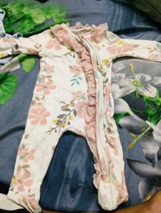 Baby Star Print Sleepsuit