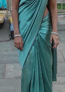 Beautiful Teal Silk Saree