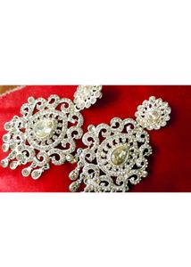 Elegant Rhinestone Dangle Earrings