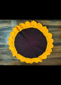 Handmade Crochet Sunflower Doily