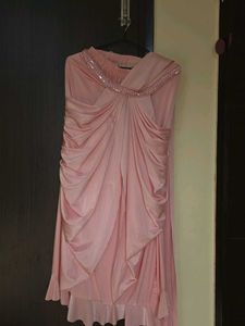 💗 PINK DHOTI-STYLE READYMADE SAREE 💗
