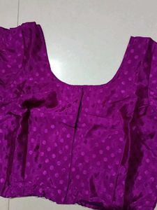 Purple Embellished Saree