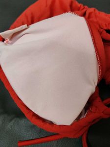 Red Off-Shoulder Bikini Set