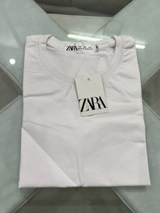 Zara Tshirt Plain White M Size