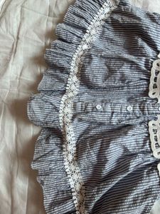 Cute Striped Lace Dress