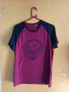 vintage graphic print ranglan tee💎