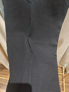 Bershka Cute Black Ribbed Tank Top – XS brand new