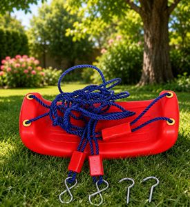 Kids Swing Seat Red, Age three to ten Year