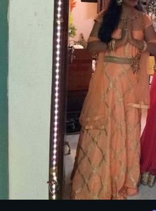 Elegant Peach Gown