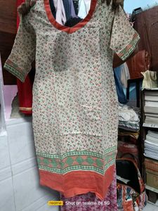 Floral Print Cotton Kurta