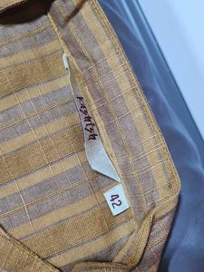 Yellow Striped Kurta
