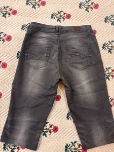 Grey Capri Shorts