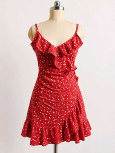 Red Polka Dot Mini Dress