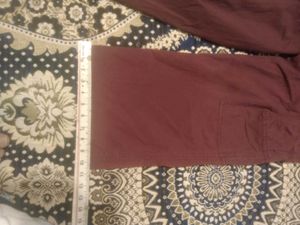 Men's Maroon Cargo Pants