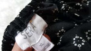 Black Print Mini Dress