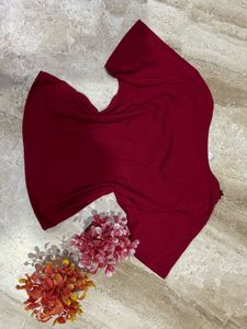 Maroon Top ❤️ with Lace Detail.SIZE-28-34.