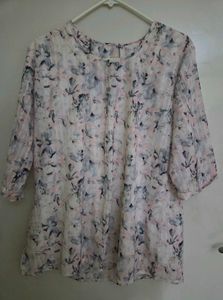 Pink western top XXL