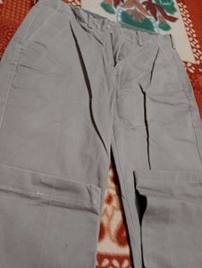 Gray Casual Pants
