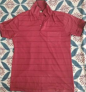 Striped Maroon Polo T-shirt
