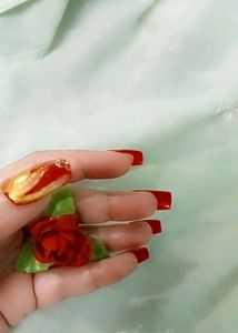 Press On Nails Fireflames🔥