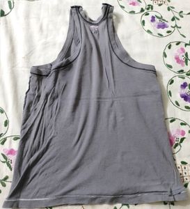Gray Tank with Green Graphic