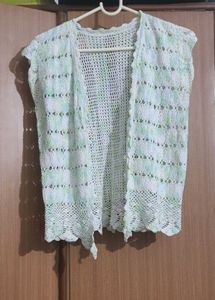 Crocheted Lace Vest
