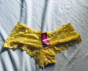 Yellow Lace Briefs