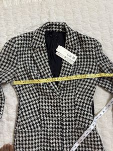 ZARA Houndstooth Blazer Dress