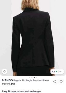 MNG Black Blazer Jacket