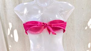 Ruffled Bandeau Bikini Top