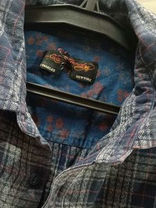 Men's Blue Checkered Casual Shirt