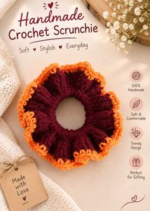 Handmade Crochet Scrunchie