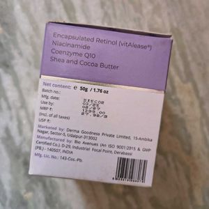 Retinol Night Cream for Anti-Aging