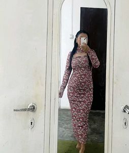 ZARA Chic Floral Print Maxi Dress
