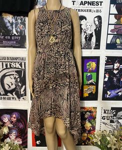 Unique Patterned Asymmetrical Dress