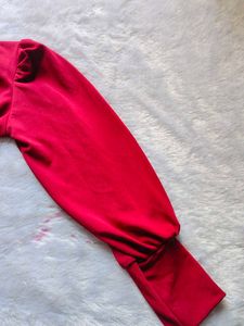 Red Long Sleeve Top