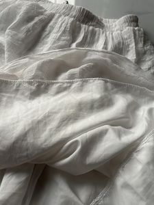 White Tiered Maxi Skirt