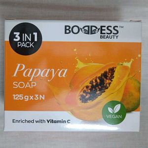 Boddess Papaya Soap 3-in-1 Pack