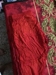 Vibrant Red Embroidered Kurta Set