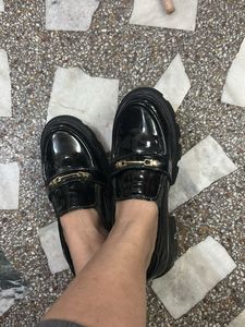 final price of Black Chunky Loafers