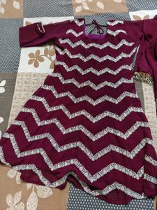 Beautiful Maroon Kurta Set