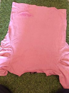 Pink Ruffle Sleeve T-Shirt