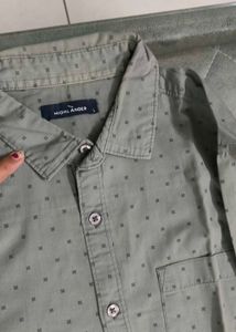 Men's Grey Printed Casual Shirt